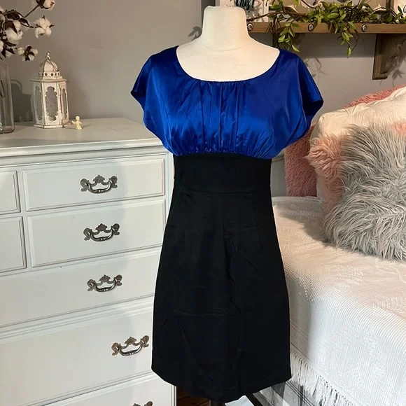 The Limited | Dresses | The Limited Dress Dinner Fitted Semi Formal Blue  Black Womens | Poshmark